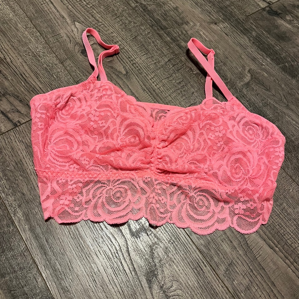 PINK bralette size large